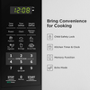 COMFEE' EM720CPL-PMB Countertop Microwave Oven with Sound On/Off, ECO Mode and Easy One-Touch Buttons, 0.7Cu.Ft, 700W, Black