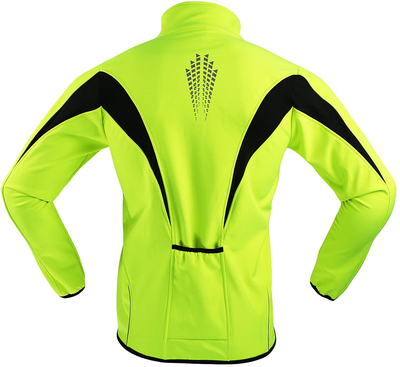 ARSUXEO Winter Warm up Thermal Softshell Cycling Jacket Windproof Waterproof 15-K