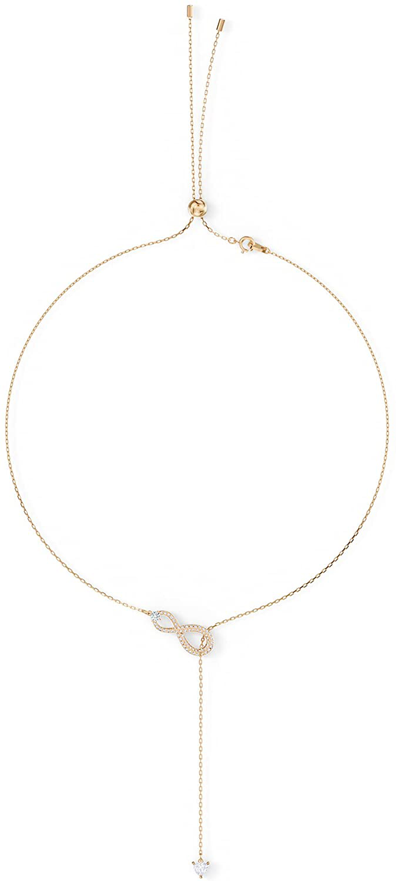 SWAROVSKI Women'S Infinity Crystal Jewelry Collections, Rhodium & Rose Gold Tone Finish