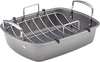 Circulon Nonstick Roasting Pan / Roaster with Rack - 17 Inch X 13 Inch, Gray