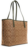 COACH WOMENS City Tote in Signature Canvas