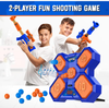 ABERLLS Shooting Game Toy for Age 5 6 7 8 9 10+ Years Old Kids Boys, Digital Electronic Scoring Shooting Targets 2Pk Foam Ball Popper Air Blaster, Ideal Gift, Compatible with Nerf Toy