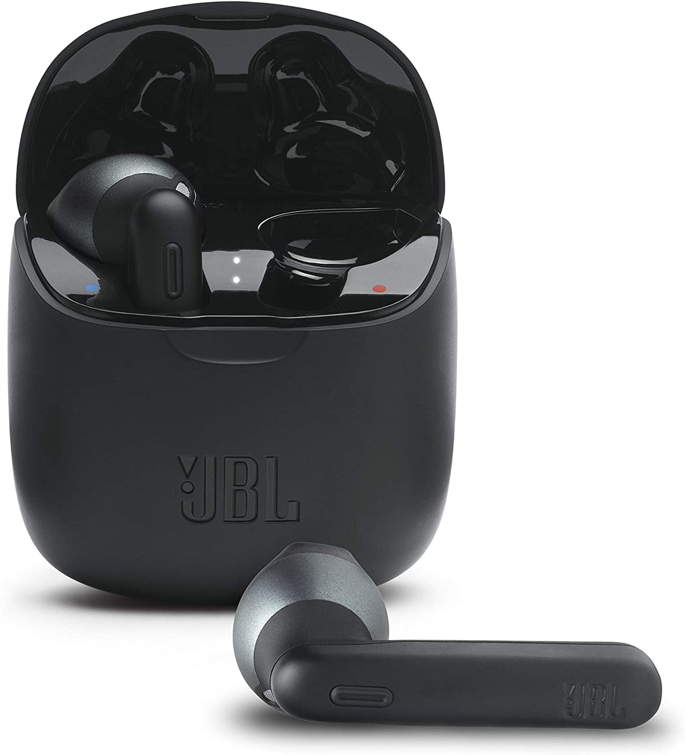 JBL Tune 225TWS True Wireless Earbud Headphones - JBL Pure Bass Sound, Bluetooth, 25H Battery, Dual Connect, Native Voice Assistant (Black)