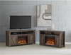 Ameriwood Home Farmington Electric Fireplace TV Console for Tvs up to 60", Rustic