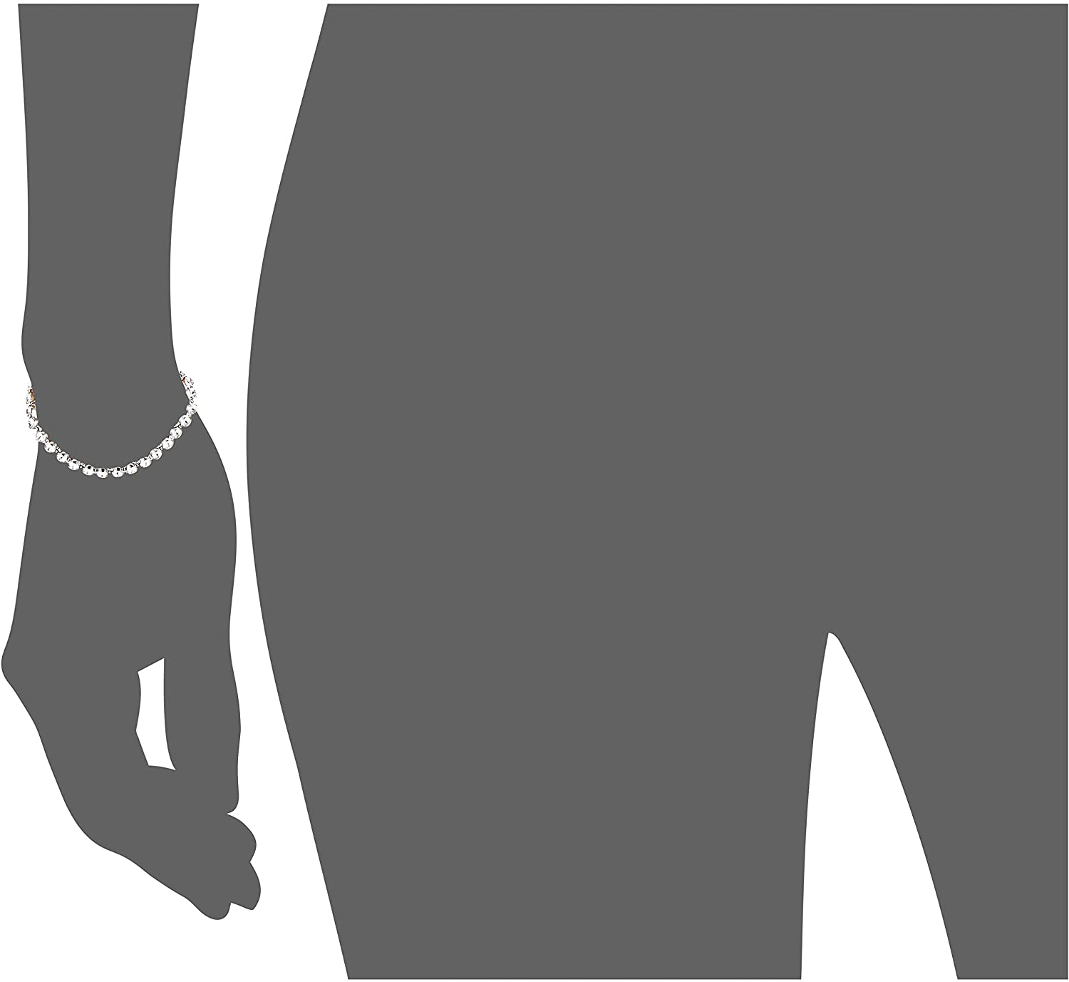 Swarovski Women'S Tennis Bracelet and Earring Collection, Rhodium Finish, Clear Crystals