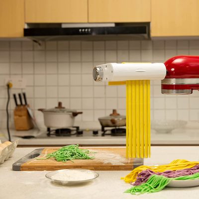 Antree Pasta Maker Attachment 3 in 1 Set for Kitchenaid Stand Mixers Included Pasta Sheet Roller, Spaghetti Cutter, Fettuccine Cutter Maker Accessories and Cleaning Brush