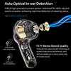 TOZO NC2 Hybrid Active Noise Cancelling Wireless Earbuds, ANC In-Ear Detection Headphones, IPX6 Waterproof Bluetooth 5.2 Stereo Earphones, Immersive Sound Premium Deep Bass Headset, Black