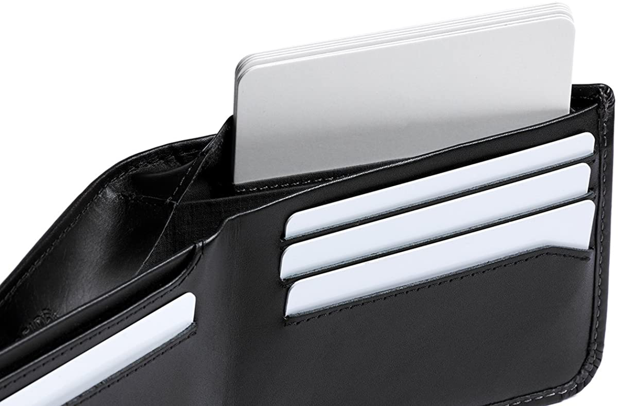 Bellroy Hide & Seek Wallet (Slim Leather Bifold Design, RFID Protected, Holds 5-12 Cards, Coin Pouch, Flat Note Section, Hidden Pocket)