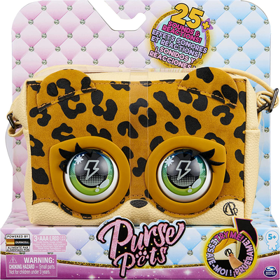 Purse Pets, Leoluxe Leopard Interactive Purse Pet with over 25 Sounds and Reactions, Kids Toys for Girls Ages 5 and Up