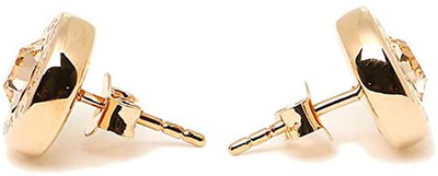COACH GOLD OPEN CIRCLE STUD EARRINGS F54516, GOLD, Size No Size