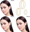 Hoop Earrings for Women Girls, Stainless Steel Hypoallergenic Geometric Hoops Women'S Earrings Loop Earrings Set