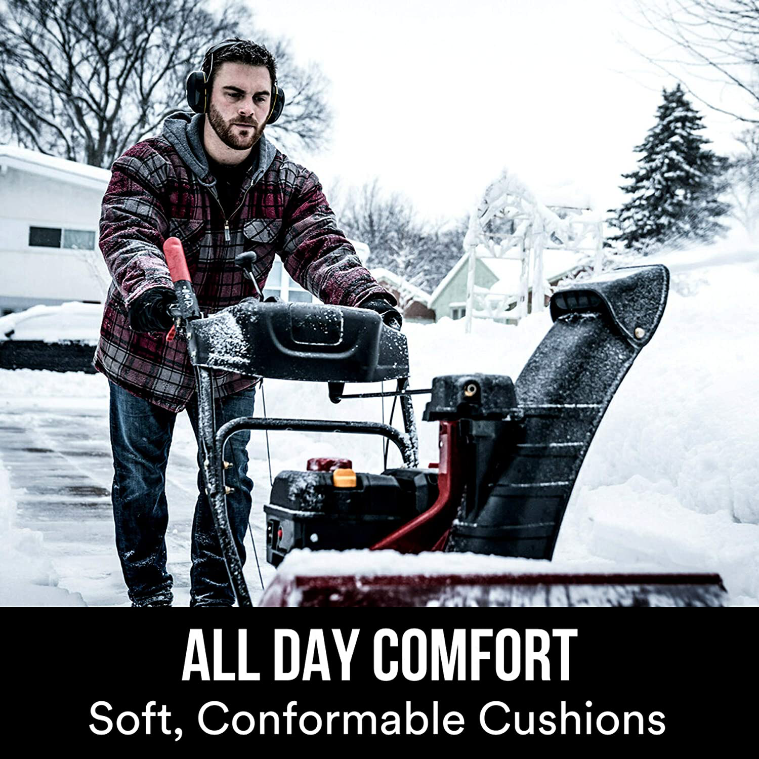 3M Worktunes Connect Hearing Protector with Bluetooth Technology, 24 Db NRR, Ear Protection for Mowing, Snowblowing, Construction, Work Shops