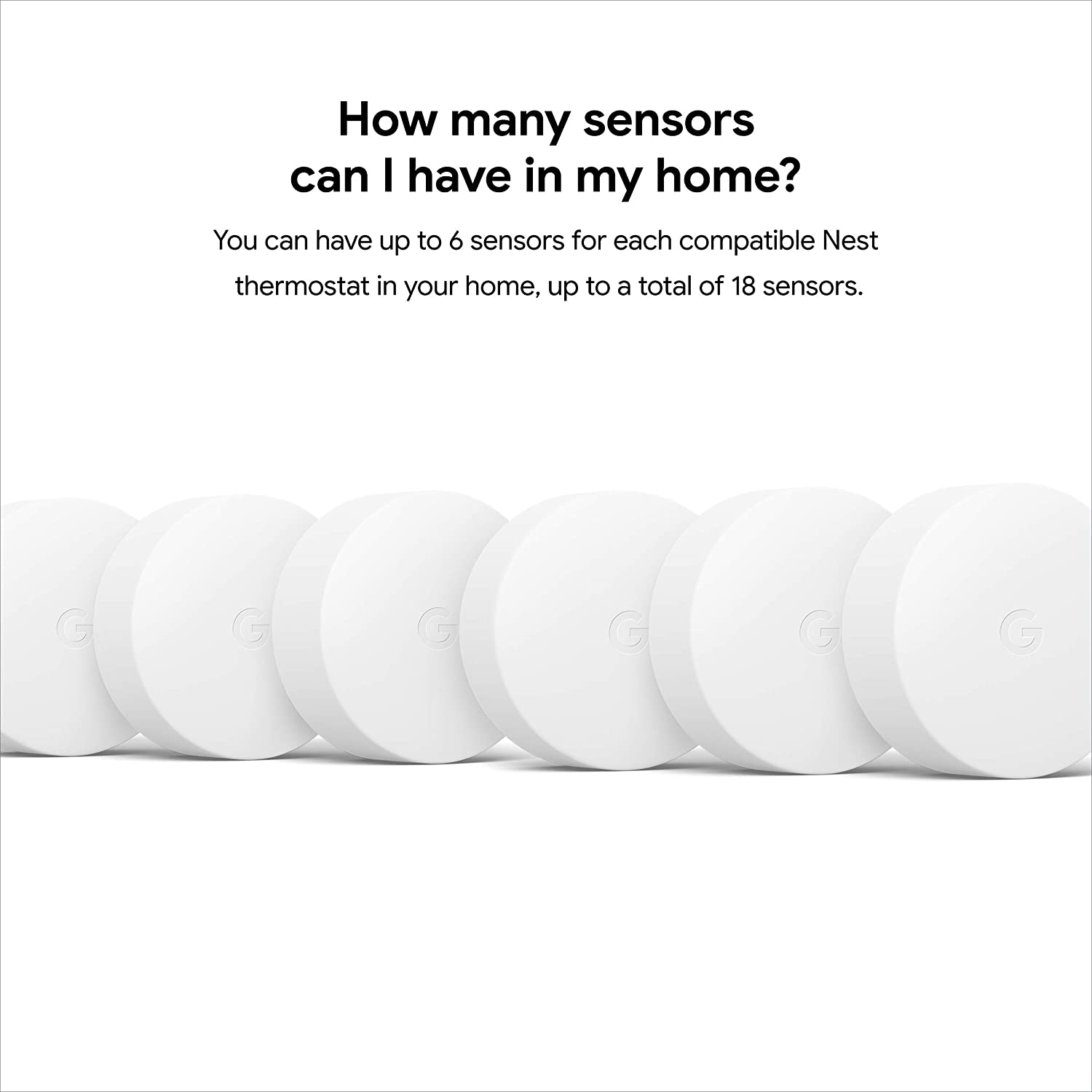 Google Nest Temperature Sensor 3 Pack - Nest Thermostat Sensor - Nest Sensor That Works with Nest Learning Thermostat and Nest Thermostat E - Smart Home