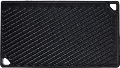 Lodge Pre-Seasoned Cast Iron Reversible Grill/Griddle, 16.75 Inch, Black