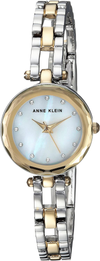 Anne Klein Women'S Premium Crystal Accented Two-Tone Open Bracelet Watch