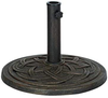 DC America UBP18181-BR 18-Inch Cast Stone Umbrella Base, Made from Rust Free Composite Materials, Bronze Powder Coated Finish