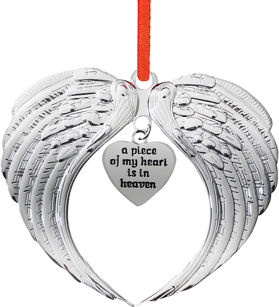 Holiday Jingle Christmas Ornament in Memory of Loved One – Memorial Ornament for Christmas Tree – Premium Nickel Material – Elegant Ribbon and Packaging