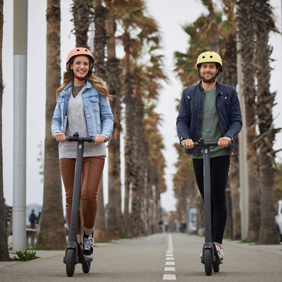 Segway Ninebot E22 E45 Electric Kick Scooter, Upgraded Motor Power, 9-Inch Dual Density Tires, Lightweight and Foldable