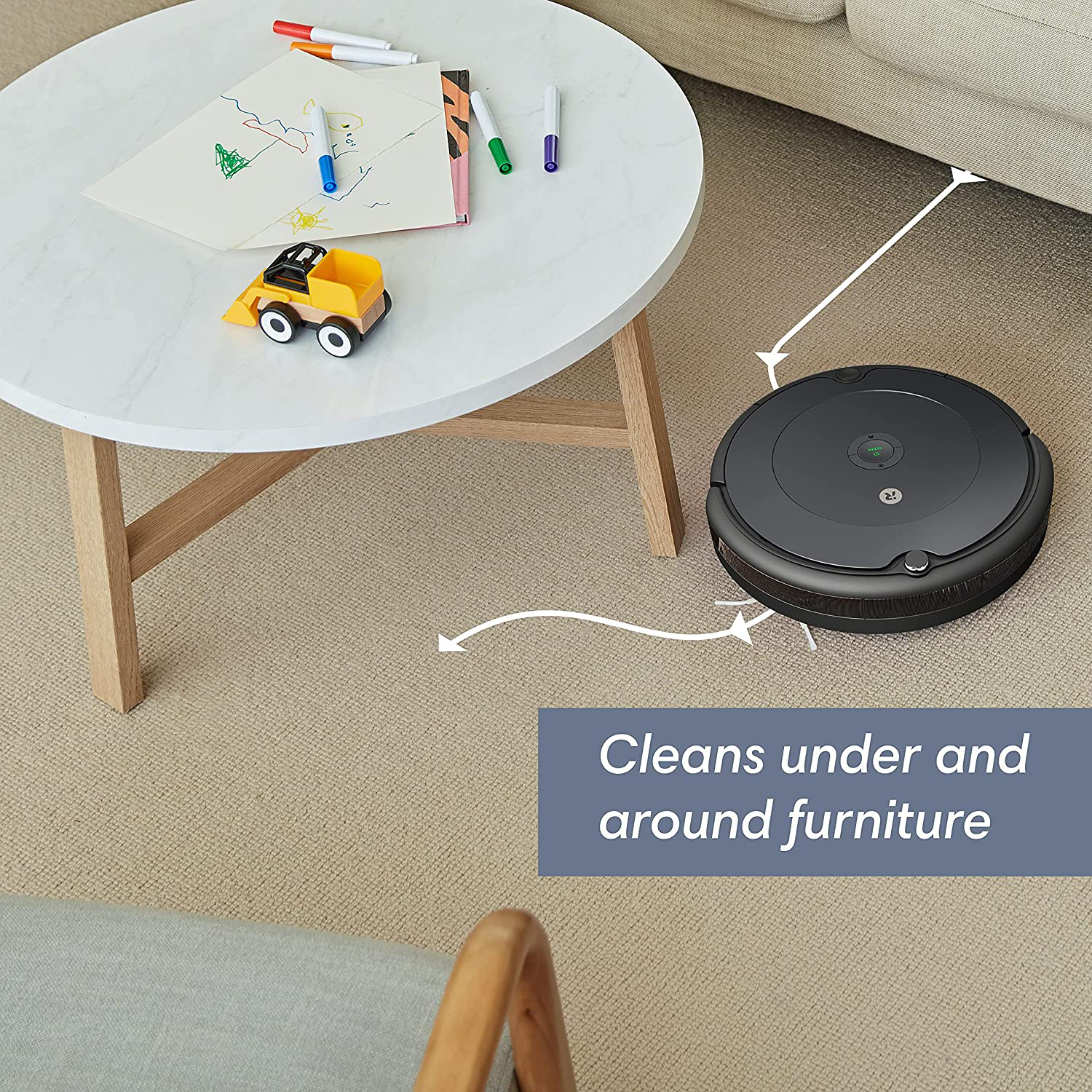 Irobot Roomba 694 Robot Vacuum-Wi-Fi Connectivity, Good for Pet Hair, Carpets, Hard Floors, Self-Charging