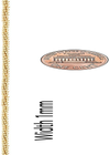 LIFETIME JEWELRY 1Mm Rope Chain Necklace 24K Real Gold Plated for Women and Men