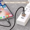 USB C Female to USB Male Adapter (2 Pack),Type C to USB a Charger Cable Adapter for Iphone 11 12 Pro Max,Airpods Ipad,Samsung Galaxy Note 10 S20 plus 20 S20+ 20+ Ultra,Google Pixel 5 4 4A 3 3A 2 XL