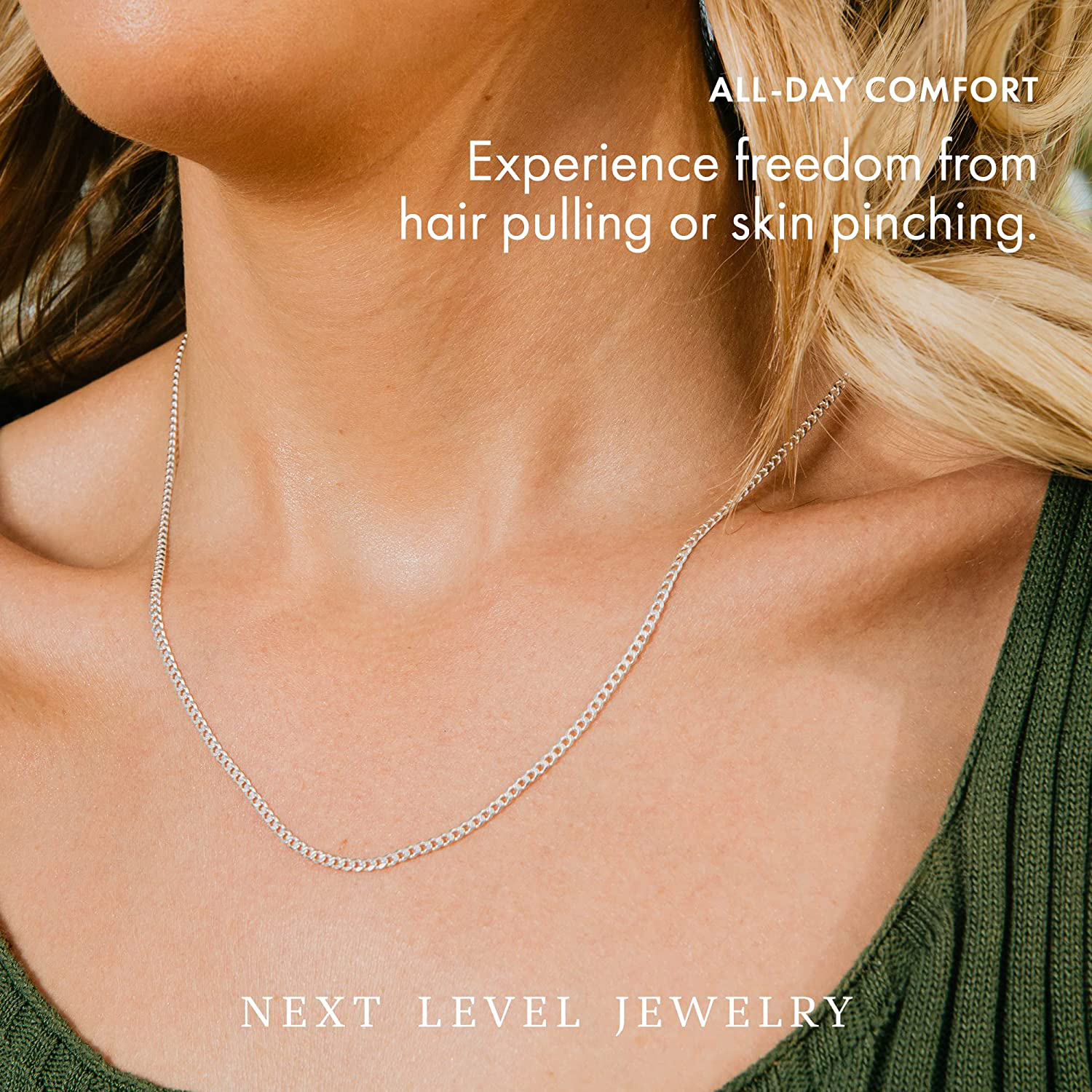 Diamond-Cut Silver Cuban Link Chain - Sterling Silver Chain for Men, Silver Necklace Men, Mens Silver Chain Necklace, Silver Chain Men, It-Prolux Solid 925 Italy, Next Level Jewelry