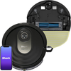 Shark AV2001WD AI VACMOP 2-In-1 Robot Vacuum and Mop with Self-Cleaning Brushroll, LIDAR Navigation, Home Mapping, Perfect for Pet Hair, Works with Alexa, Wi-Fi Black/Brass