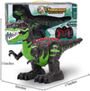 TEMI 8 Channels 2.4G Remote Control Dinosaur for Kids Boys Girls, Electronic RC Toys Educational Walking Tyrannosaurus Rex with Lights and Sounds Powered by Rechargeable Battery, 360° Rotation Stunt