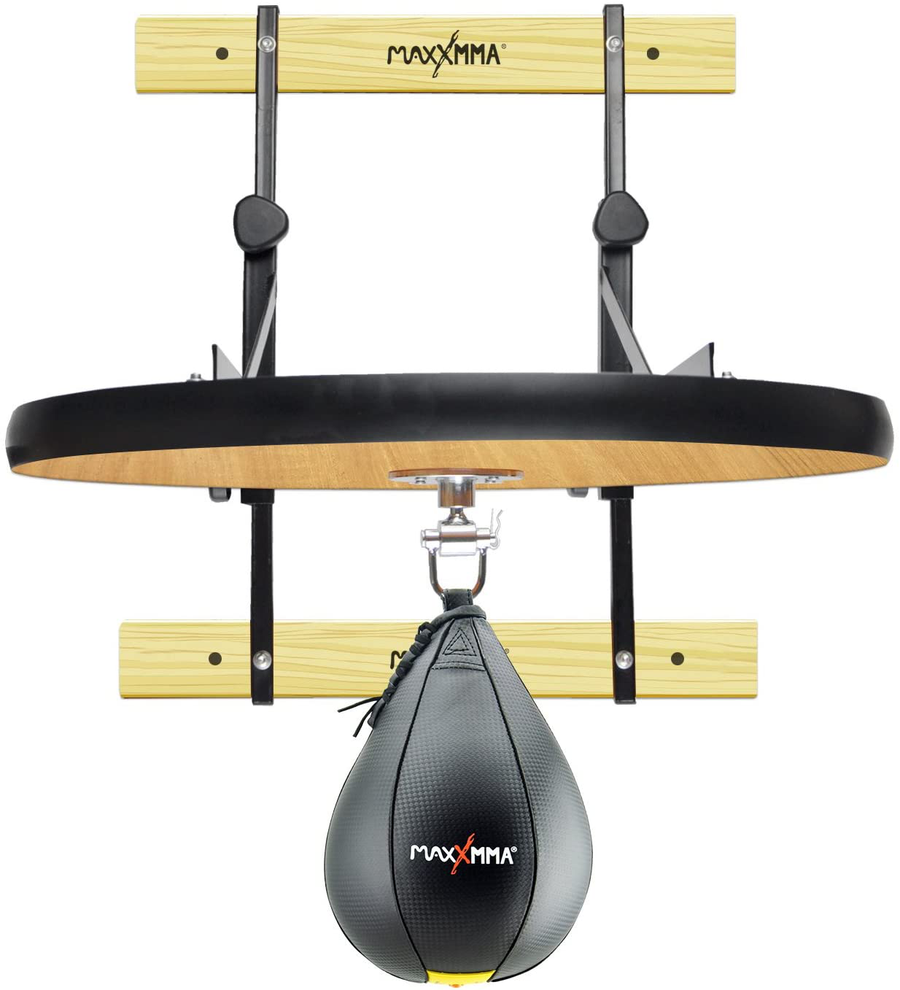Maxxmma Heavy Duty Adjustable Speed Bag Platform Kit 24" + Speed Ball (10" X 7")