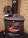 4-Blade Heat Powered Stove Fan for Wood / Log Burner/Fireplace Increases 80% More Warm Air than 2 Blade Fan