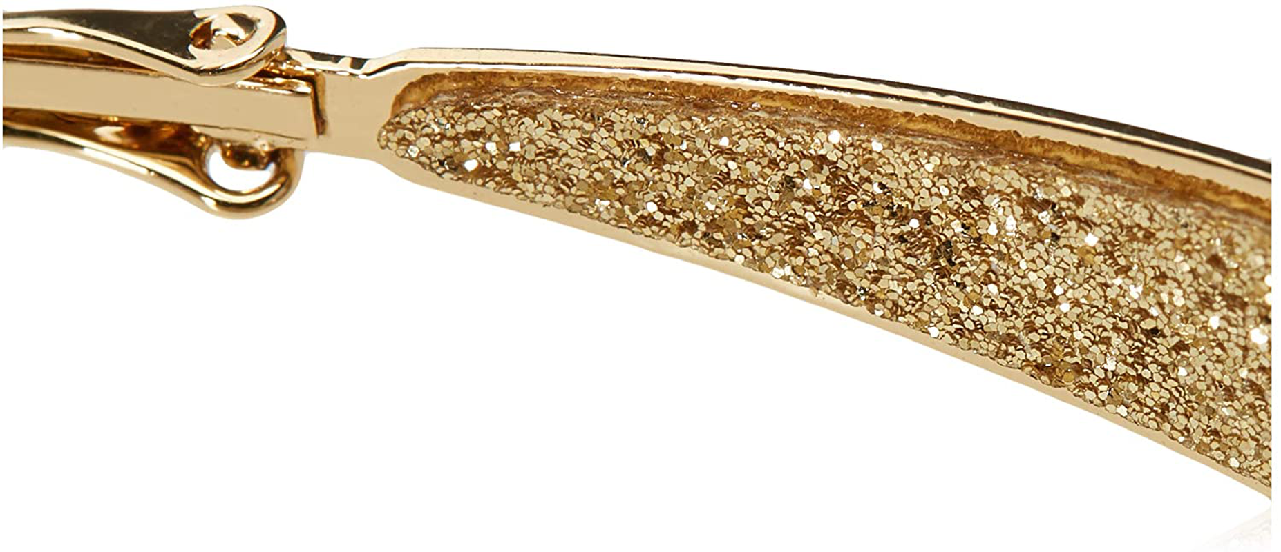 Guess Large Oval Glitter Hoop Earrings