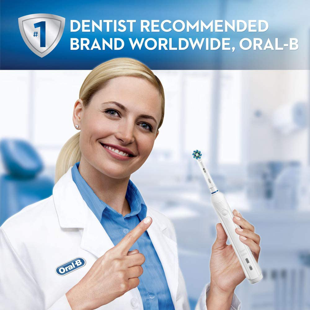 Oral-B Pro 1000 Power Rechargeable Electric Toothbrush Powered by Braun