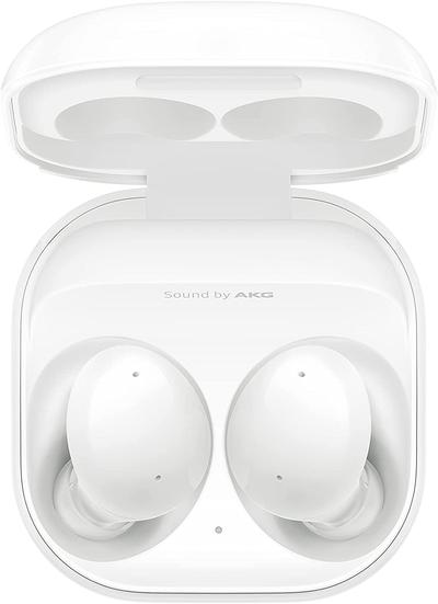 SAMSUNG Galaxy Buds 2 True Wireless Earbuds Noise Cancelling Ambient Sound Bluetooth Lightweight Comfort Fit Touch Control US Version, White