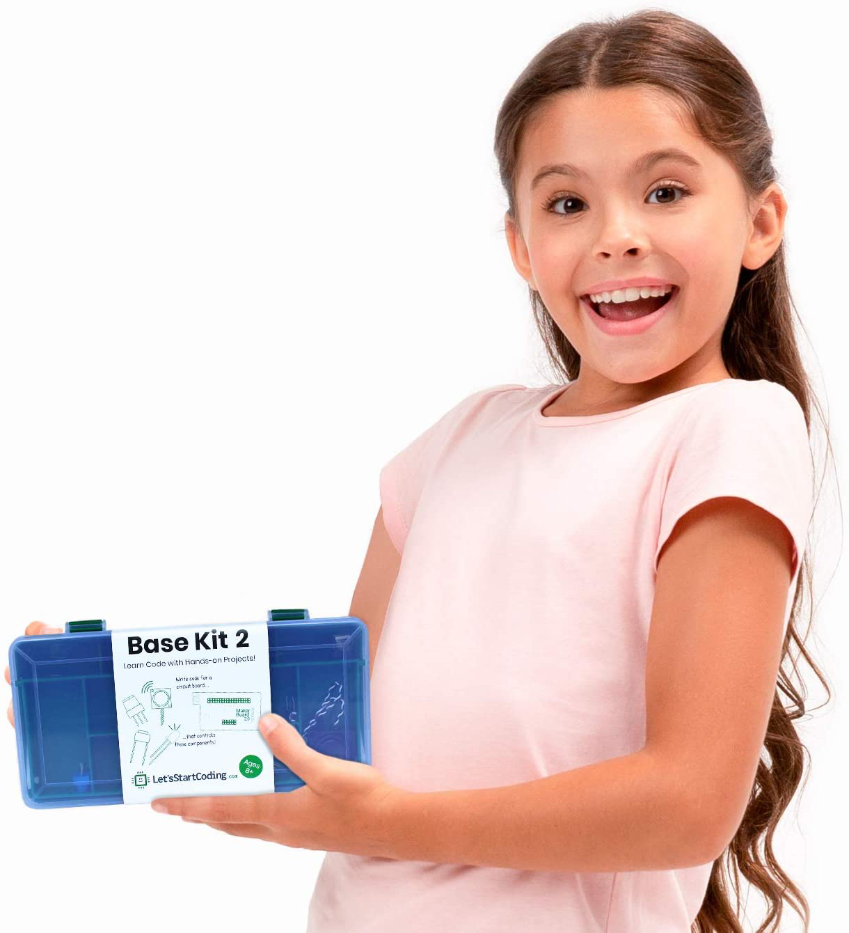 Base Kit Computer Coding for Kids 8-12. Learn Code and Electronics. Great Gift for Boys and Girls to Learn STEM Skills!