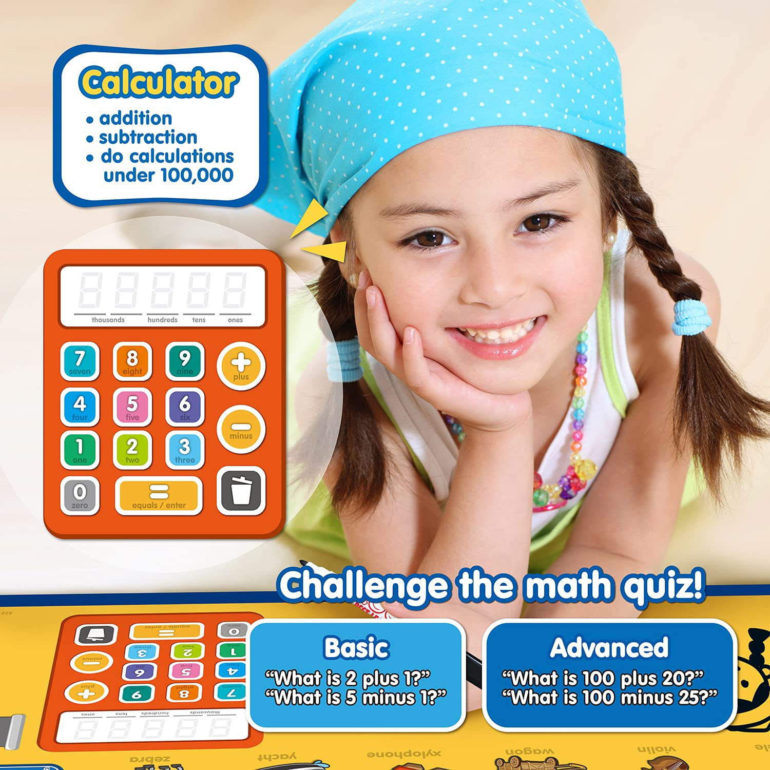 BEST LEARNING - I-Poster My Learning Board Electronic Interactive Alphabet Wall Chart, Talking ABC & 123S & Music Poster Toy for Toddlers & Kids Fun Educational at Daycare, Preschool, Kindergarten for Boys & Girls 3 4 5 6 Years Old