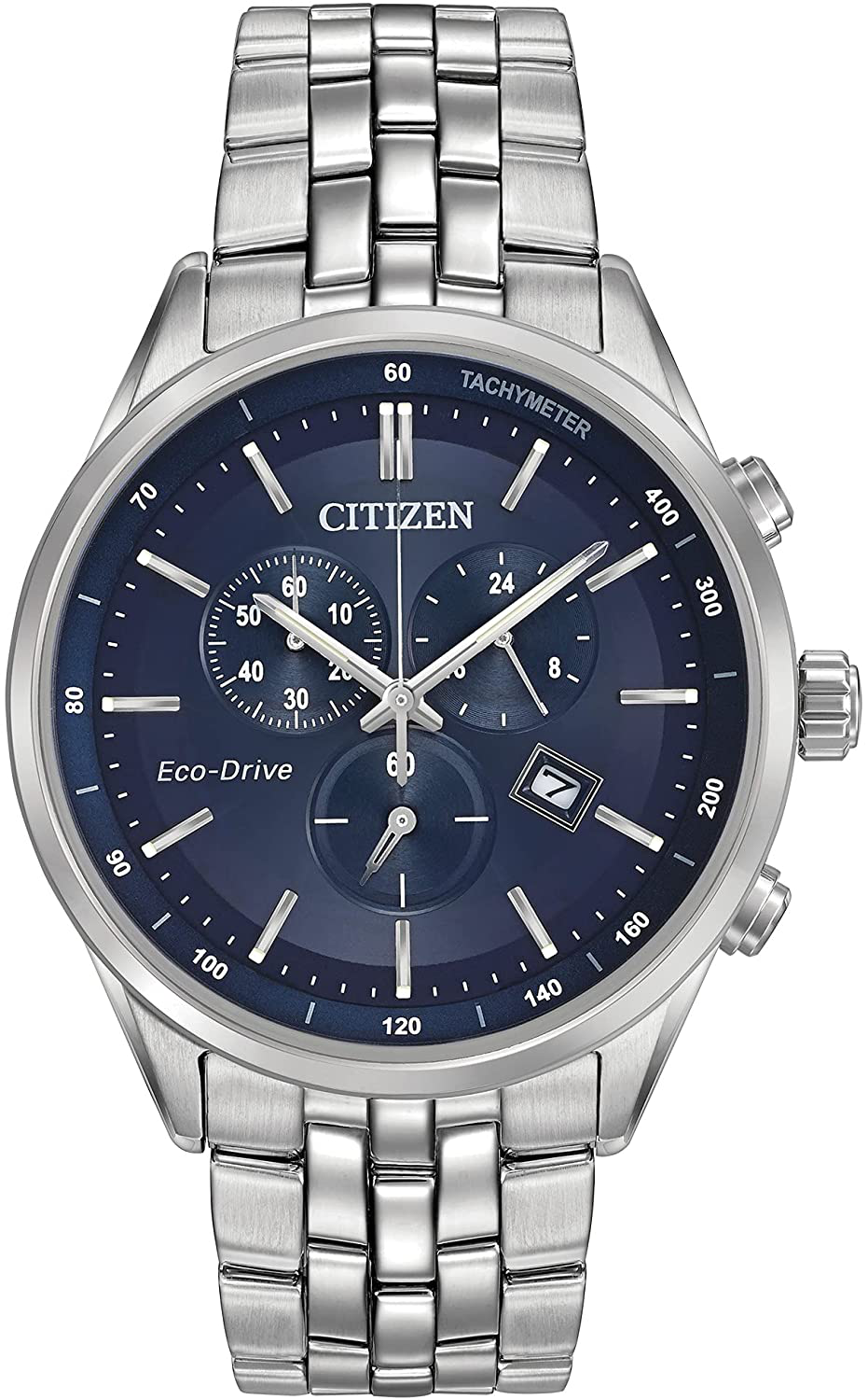 Citizen Eco-Drive Corso Quartz Men'S Watch, Stainless Steel, Classic, Silver-Tone (Model: AT2141-52L)