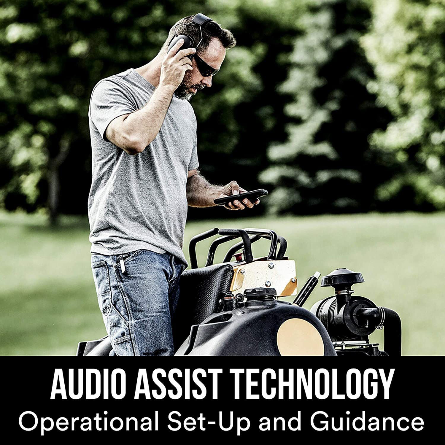 3M Worktunes Connect Hearing Protector with Bluetooth Technology, 24 Db NRR, Ear Protection for Mowing, Snowblowing, Construction, Work Shops