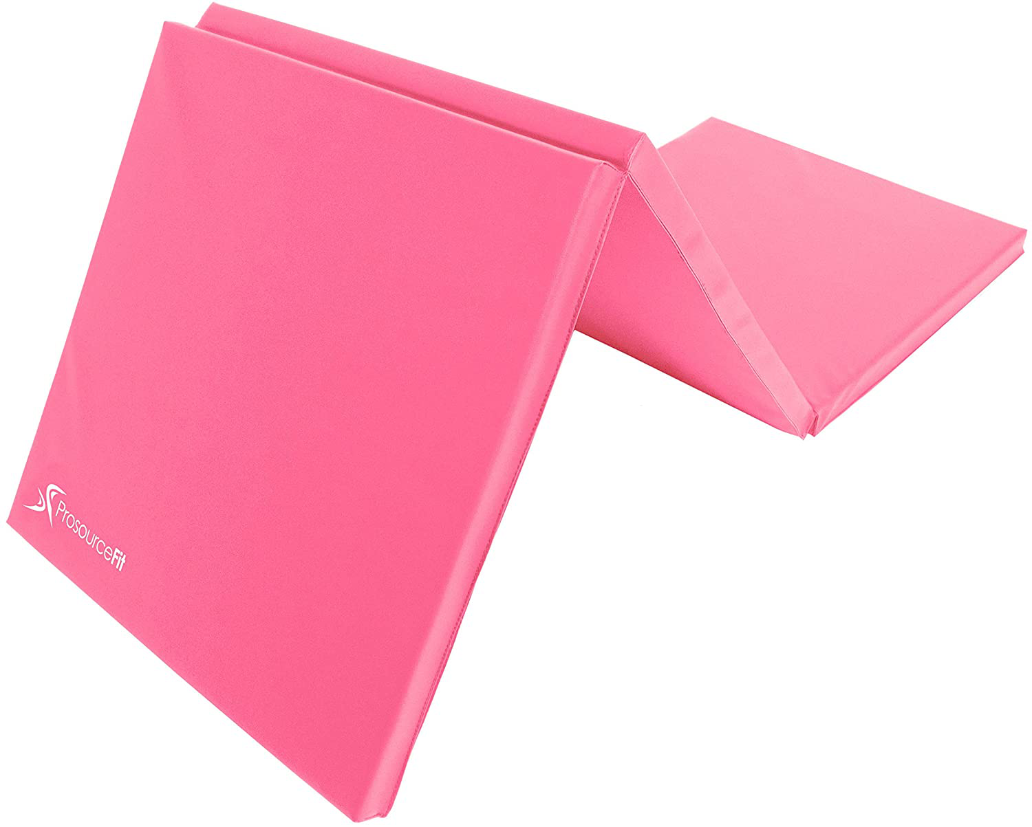Prosourcefit Tri-Fold Folding Thick Exercise Mat 6’X2’ with Carrying Handles for Tumbling, MMA, Martial Arts, Gymnastics, Stretching, Core Workouts