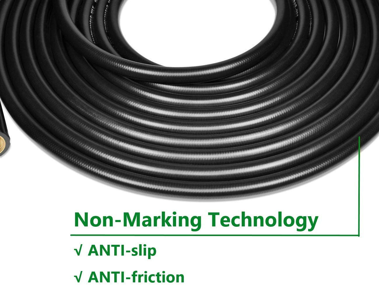 YAMATIC Kink Resistant 3200 PSI 1/4" 50 FT High Pressure Washer Hose Replacement with M22-14Mm Brass Thread (Premium Upgrade Version 2X)