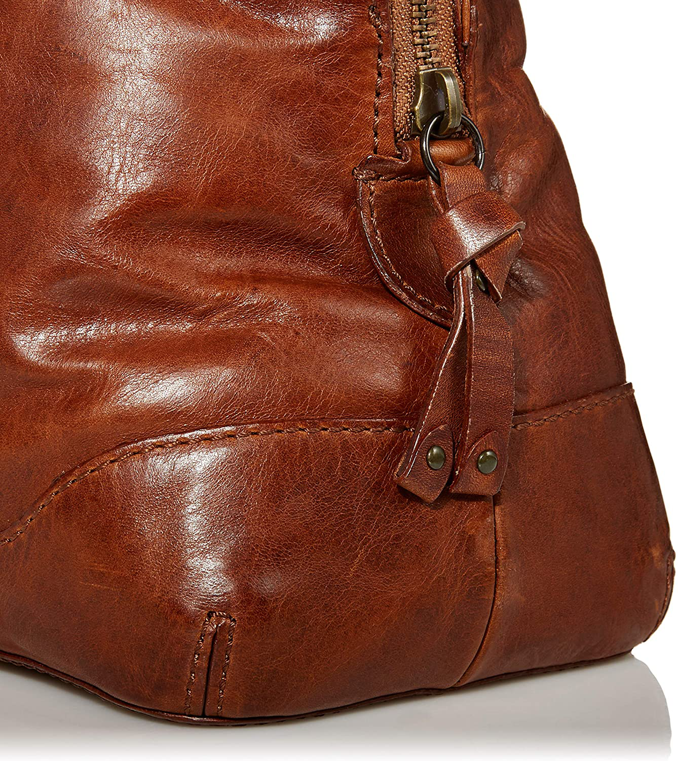 Frye Melissa Leather Domed Zip Satchel