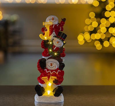 VP Home ‘Joy’ Christmas Snowman Trio LED Holiday Light