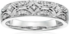 Sterling Silver Diamond Band Ring (1/20 Cttw, I-J Color, I2-I3 Clarity)
