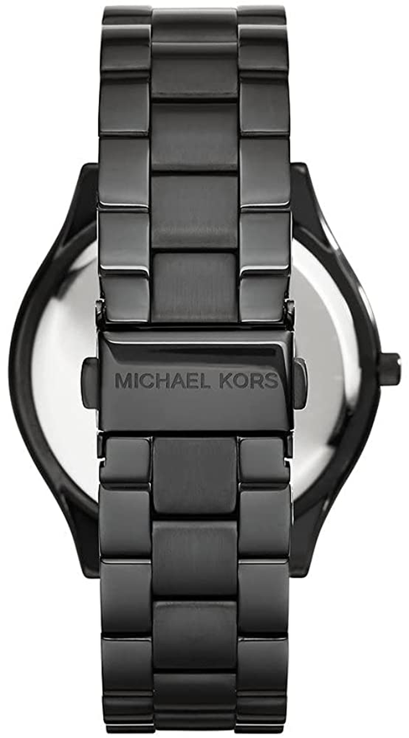 Michael Kors Women'S Slim Runway Three-Hand Stainless Steel Quartz Watch