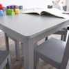 Humble Crew Kids Wood Table and 4 Chair Set, Grey