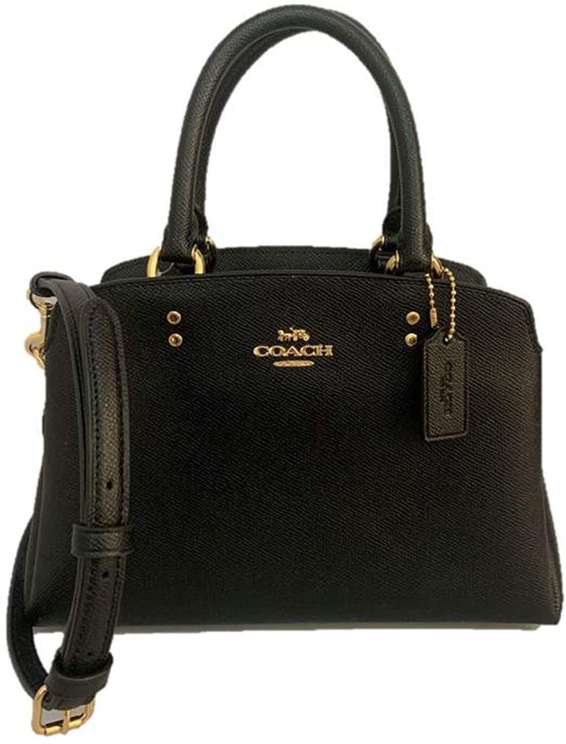 Coach Crossgrain Leather Mini Lille Carryall Satchel - Black, Small