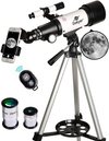 Gskyer Telescope, 70Mm Aperture 400Mm AZ Mount Astronomical Refracting Telescope for Kids Beginners - Travel Telescope with Carry Bag, Phone Adapter and Wireless Remote