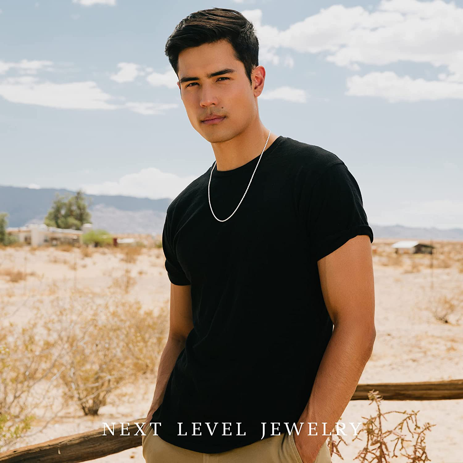 Authentic Solid Sterling Silver Rope Diamond-Cut Braided Twist Link .925 Itprolux Necklace Chains 1.5MM - 5.5MM, 16" - 30", Made in Italy, Men & Women, Next Level Jewelry