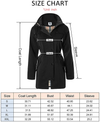 Women'S Long Hooded Rain Jacket Outdoor Raincoat Windbreaker