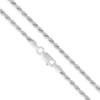 Authentic Solid Sterling Silver Rope Diamond-Cut Braided Twist Link .925 Itprolux Necklace Chains 1.5MM - 5.5MM, 16" - 30", Made in Italy, Men & Women, Next Level Jewelry