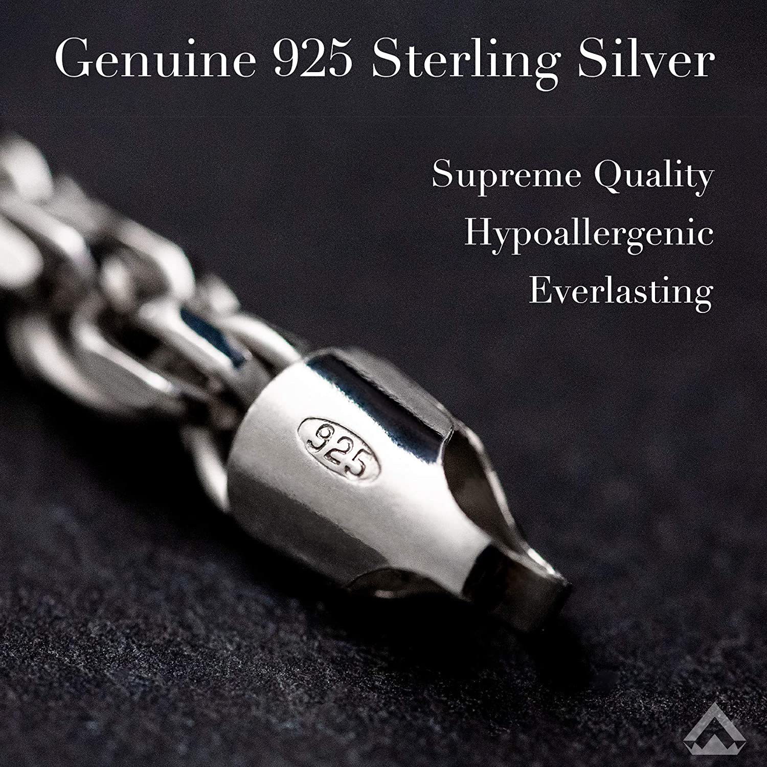 Authentic Solid Sterling Silver Rope Diamond-Cut Braided Twist Link .925 Rhodium Necklace Chains 1.5MM - 5.5MM, 16" - 30", Made in Italy, Men & Women, Next Level Jewelry